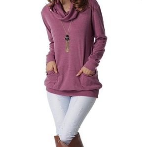 Cowl Neck Casual Tunic